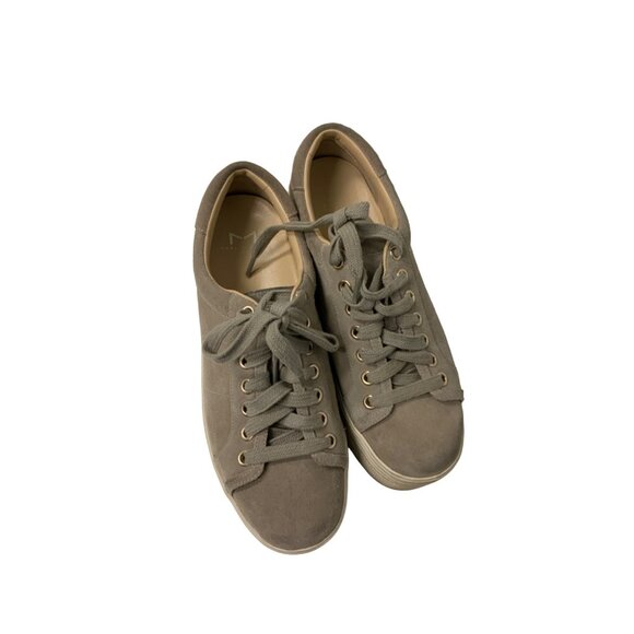 Marc Fisher Ltd Taupe Suede MLEMMY Platform Sneakers - Picture 1 of 7